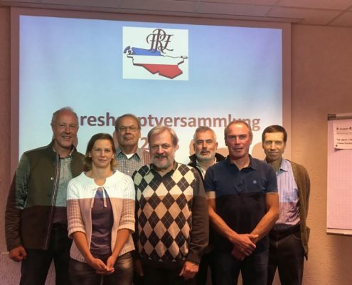 v.l.n.r.: Dr. Walter Reulecke, Britta Reulecke, Manfred Ruser, Winfried Kruse, Kurt Clausen, Andreas Rohrmoser, Jürgen Greiner